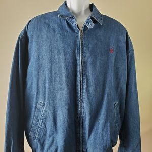 VTG POLO RALPH LAUREN DENIM BLUE LINED JACKET